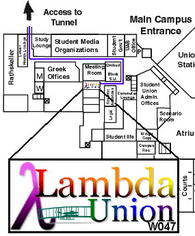Map of the path to Lambda Union from the Tunnels